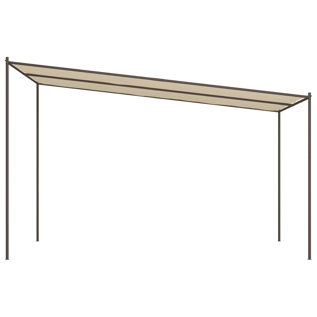 Katos beige 4x4 m 180 g/m² kangas ja teräs - Sisustajankoti.fi