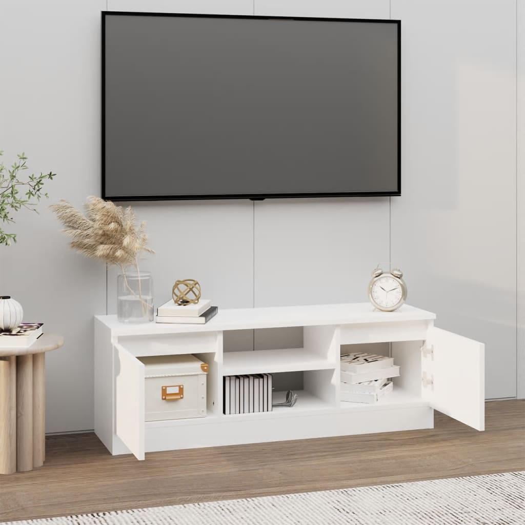 TV-taso ovella valkoinen 102x30x36 cm - Sisustajankoti.fi