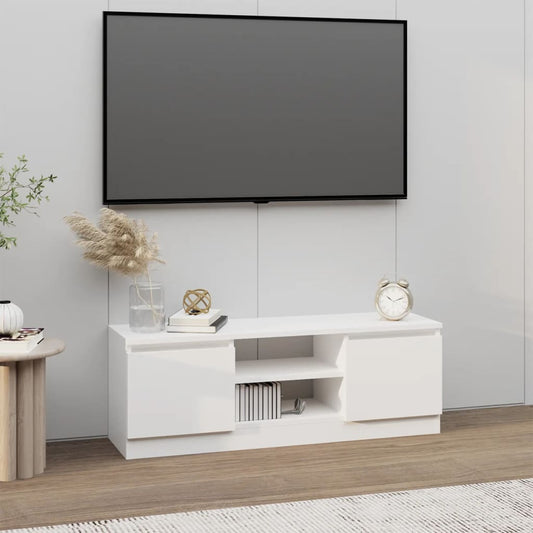 TV-taso ovella valkoinen 102x30x36 cm - Sisustajankoti.fi