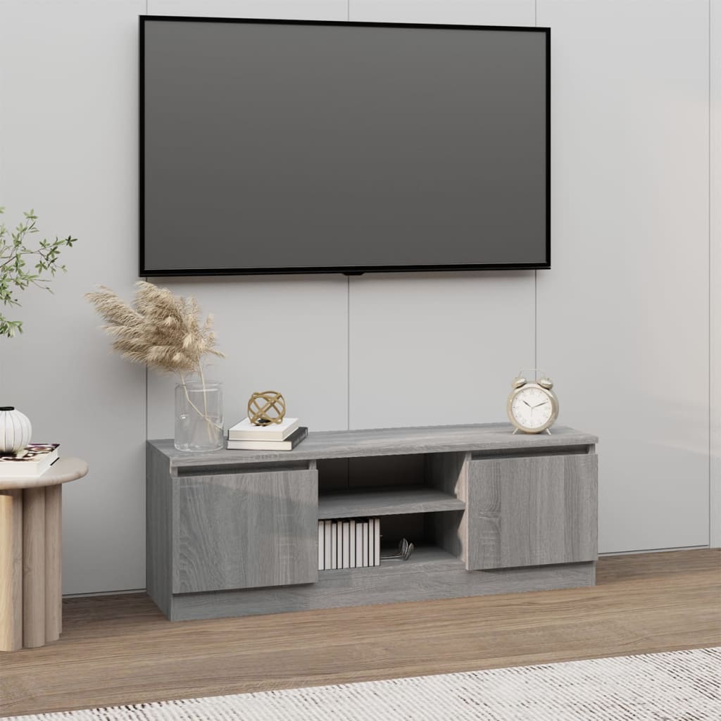 TV-taso ovella harmaa Sonoma 102x30x36 cm - Sisustajankoti.fi
