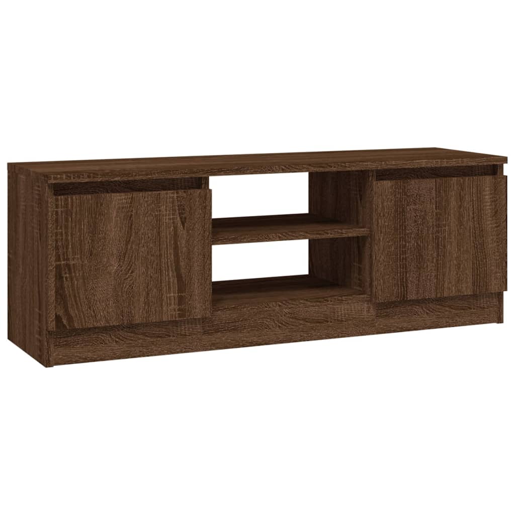 TV-taso ovella ruskea tammi 102x30x36 cm - Sisustajankoti.fi