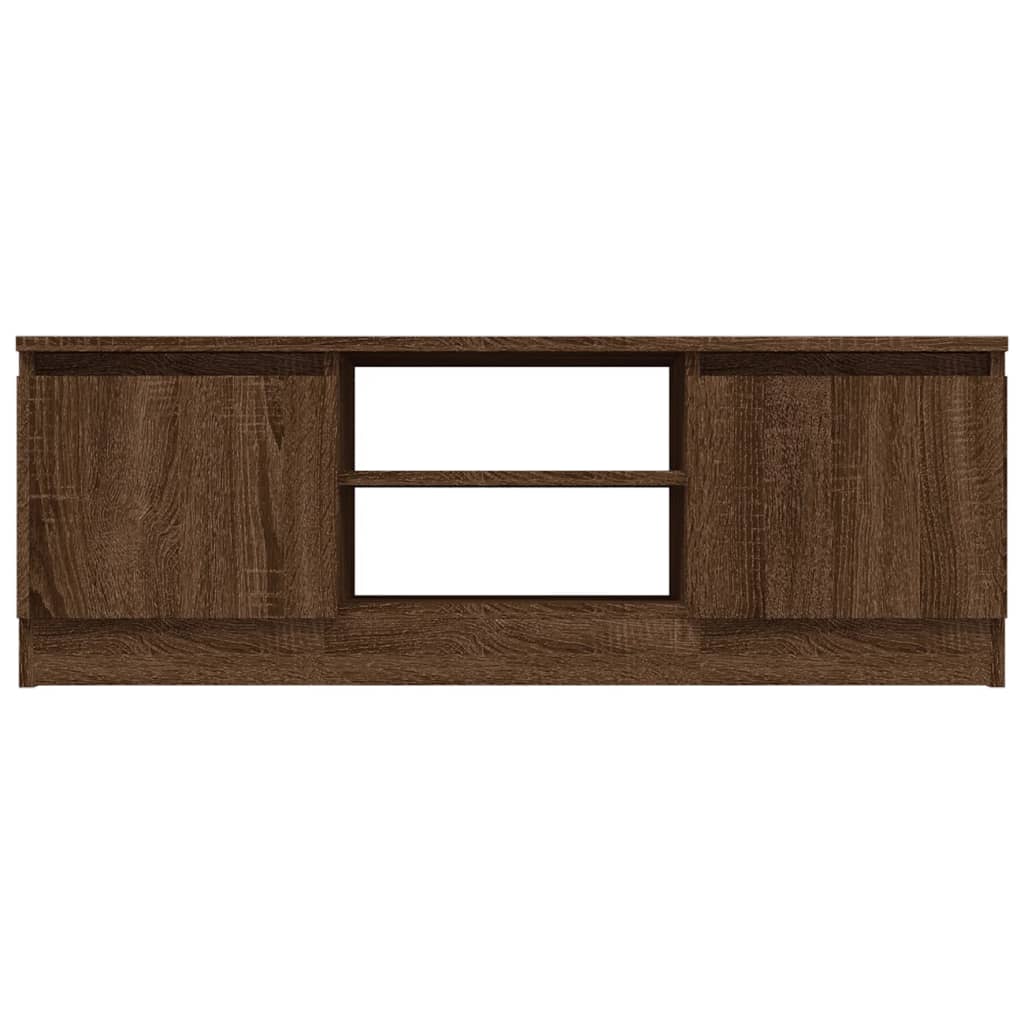 TV-taso ovella ruskea tammi 102x30x36 cm - Sisustajankoti.fi
