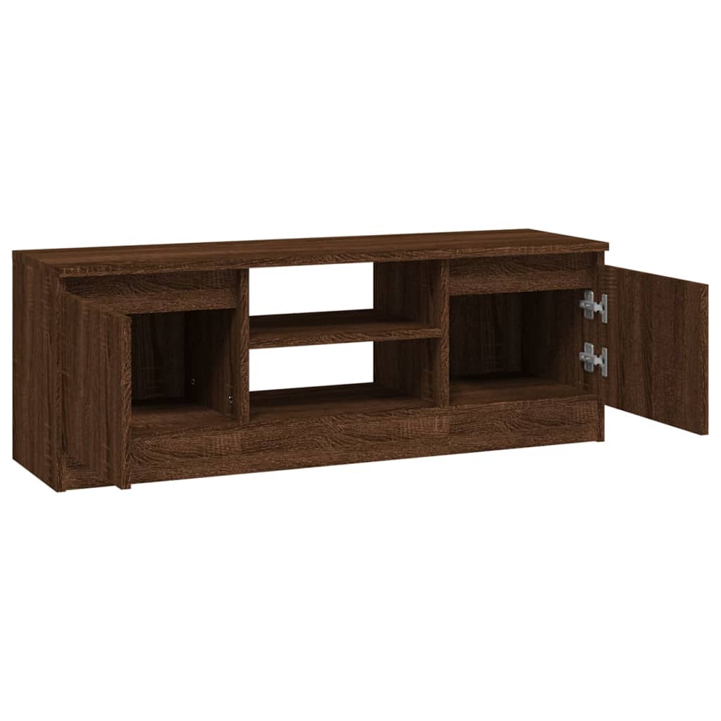 TV-taso ovella ruskea tammi 102x30x36 cm - Sisustajankoti.fi