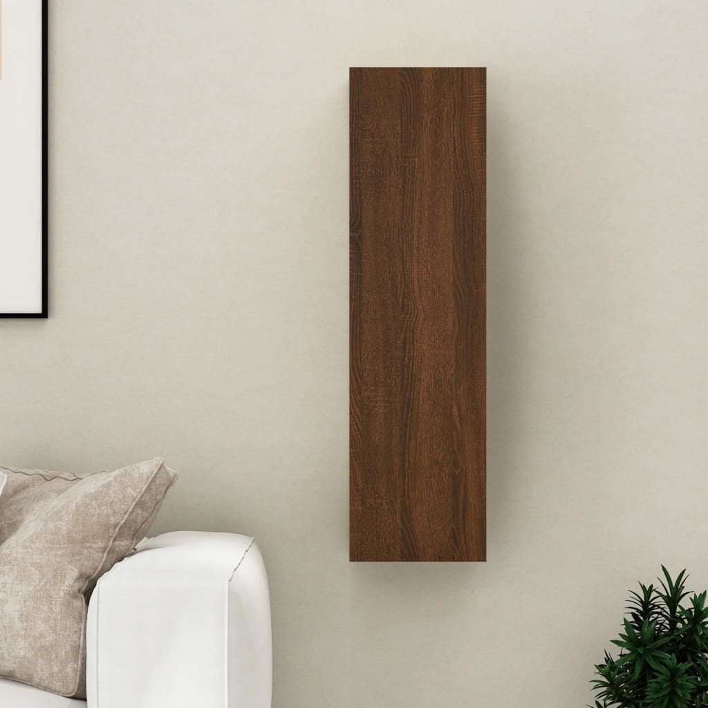 Seinäkiinnitettävä TV-taso savutammi 30,5x30x110 cm - Sisustajankoti.fi