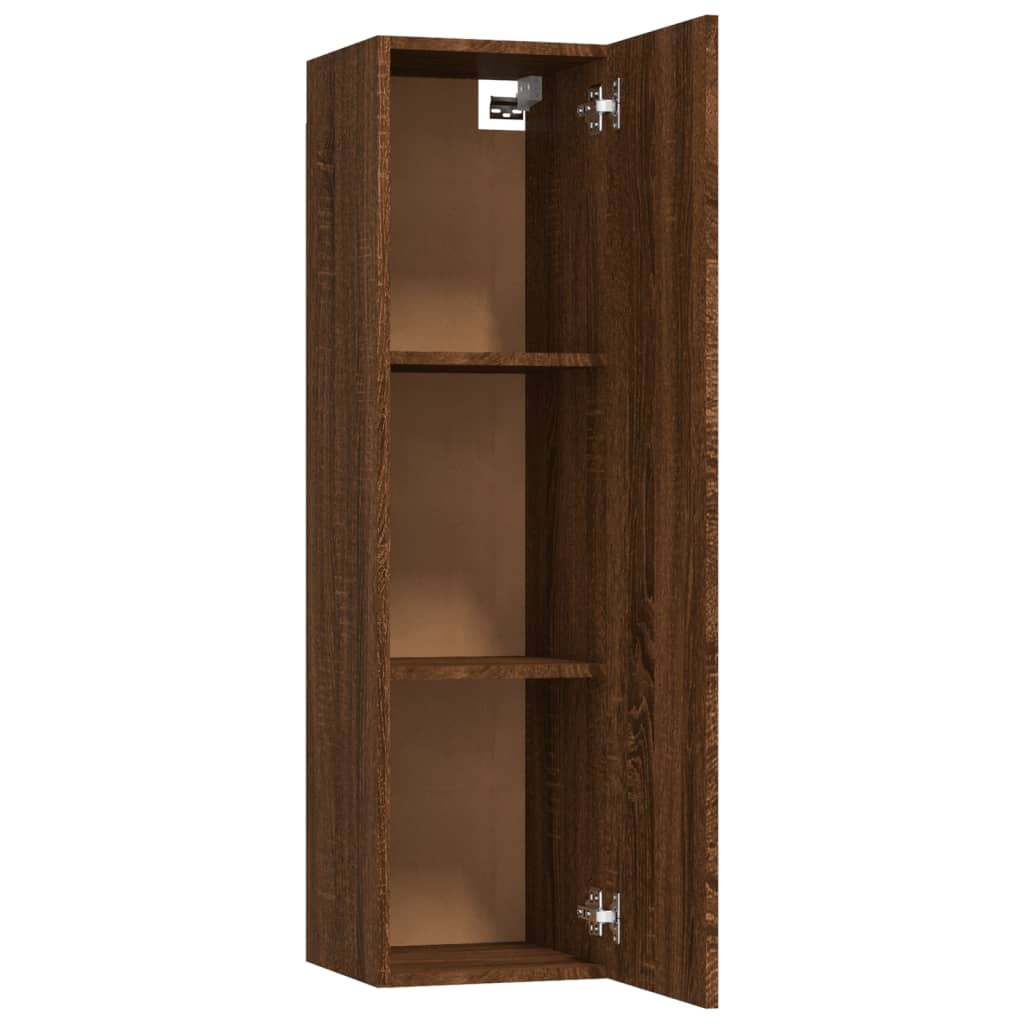 Seinäkiinnitettävä TV-taso savutammi 30,5x30x110 cm - Sisustajankoti.fi