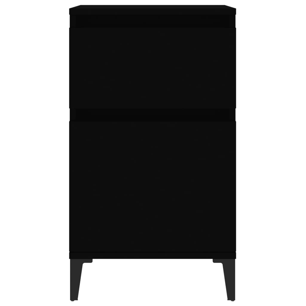 Yöpöydät 2 kpl musta 40x35x70 cm - Sisustajankoti.fi