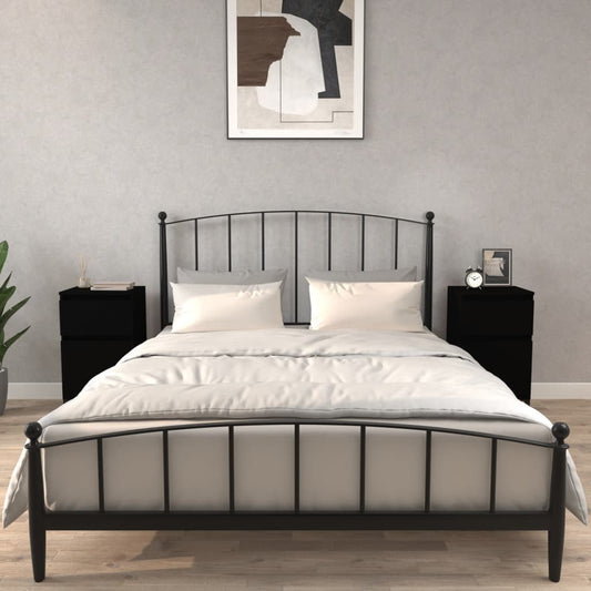 Yöpöydät 2 kpl musta 40x35x70 cm - Sisustajankoti.fi