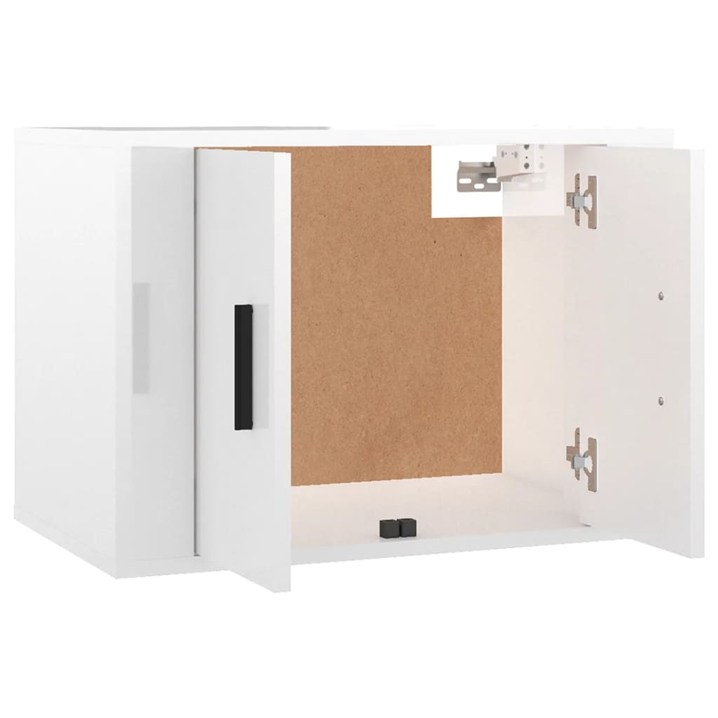 Seinäkiinnitettävät TV-kaapit 2kpl korkeakiilto 57x34,5x40 cm - Sisustajankoti.fi