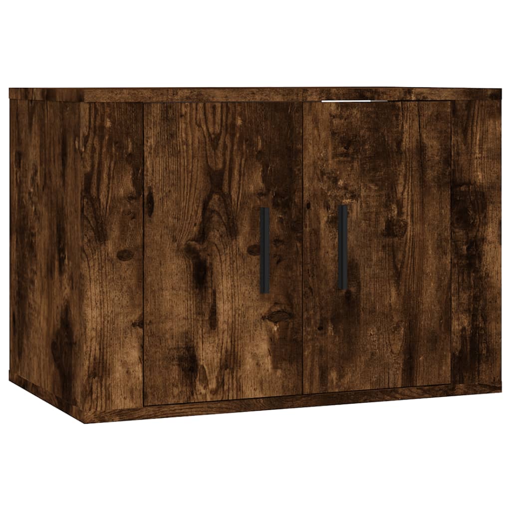 Seinäkiinnitettävät TV-kaapit 2 kpl savutammi 57x34,5x40 cm - Sisustajankoti.fi