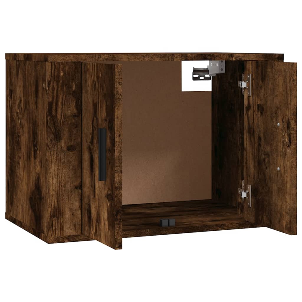 Seinäkiinnitettävät TV-kaapit 2 kpl savutammi 57x34,5x40 cm - Sisustajankoti.fi