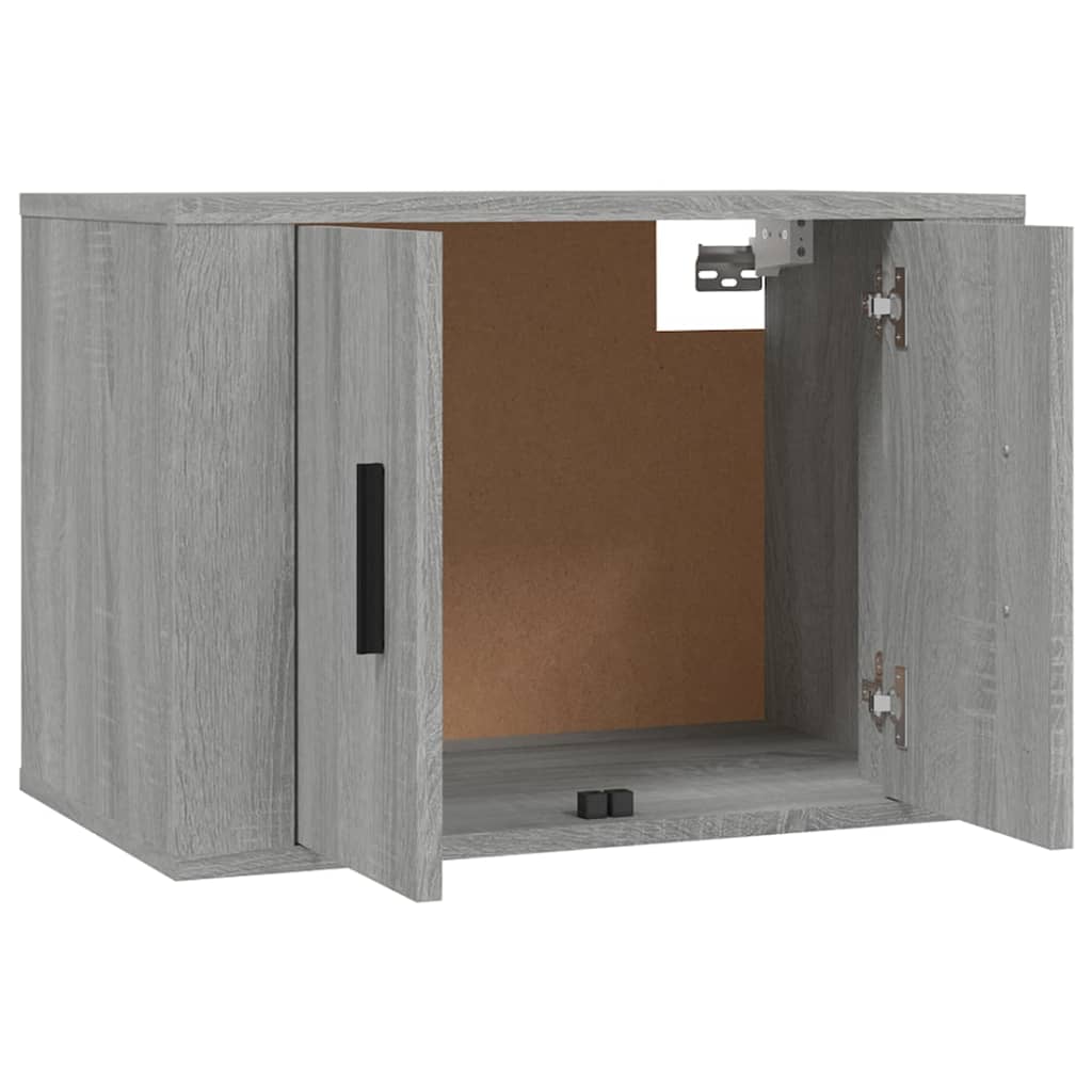 Seinäkiinnitettävät TV-kaapit 2 kpl harmaa Sonoma 57x34,5x40 cm - Sisustajankoti.fi