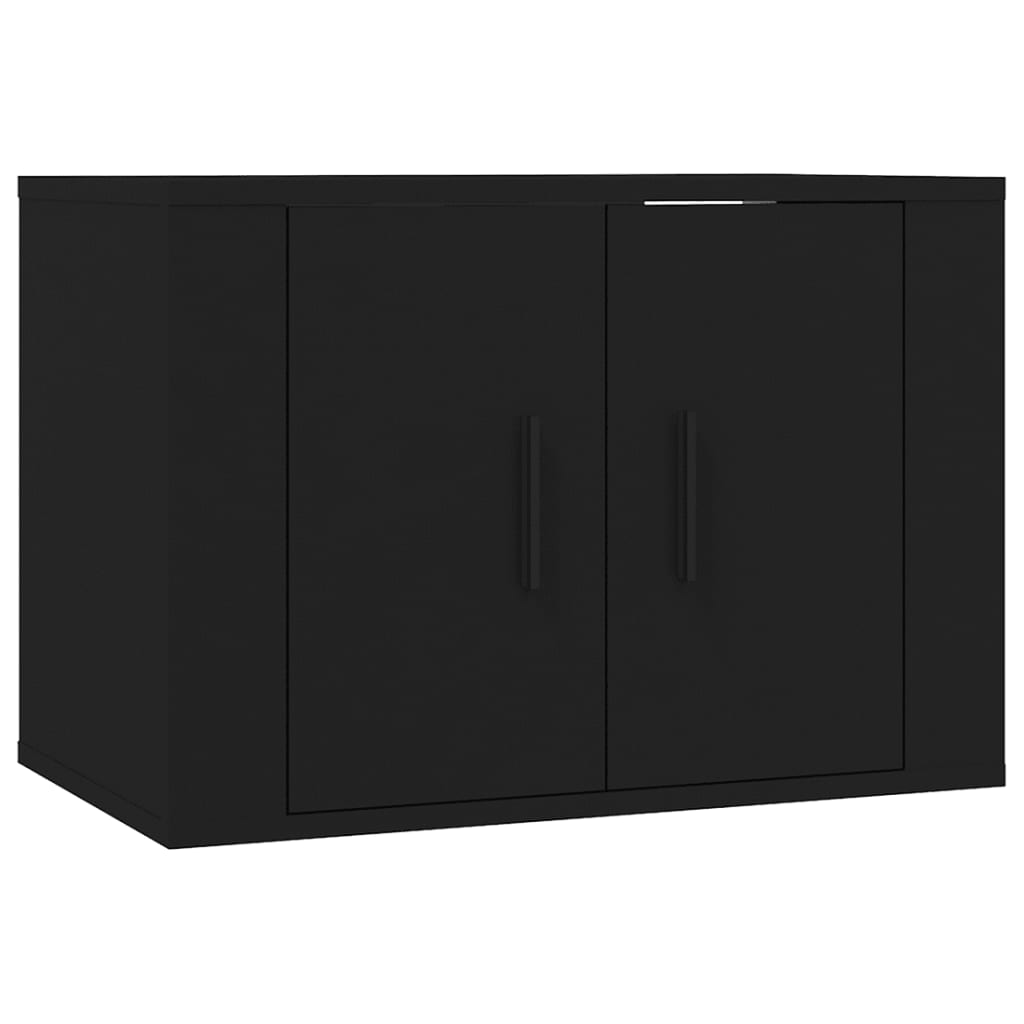 Seinäkiinnitettävät TV-kaapit 3 kpl musta 57x34,5x40 cm - Sisustajankoti.fi