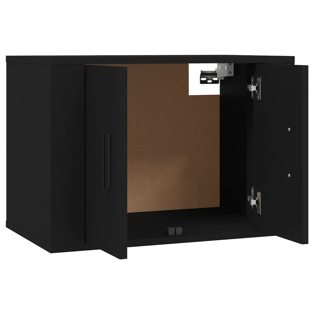 Seinäkiinnitettävät TV-kaapit 3 kpl musta 57x34,5x40 cm - Sisustajankoti.fi