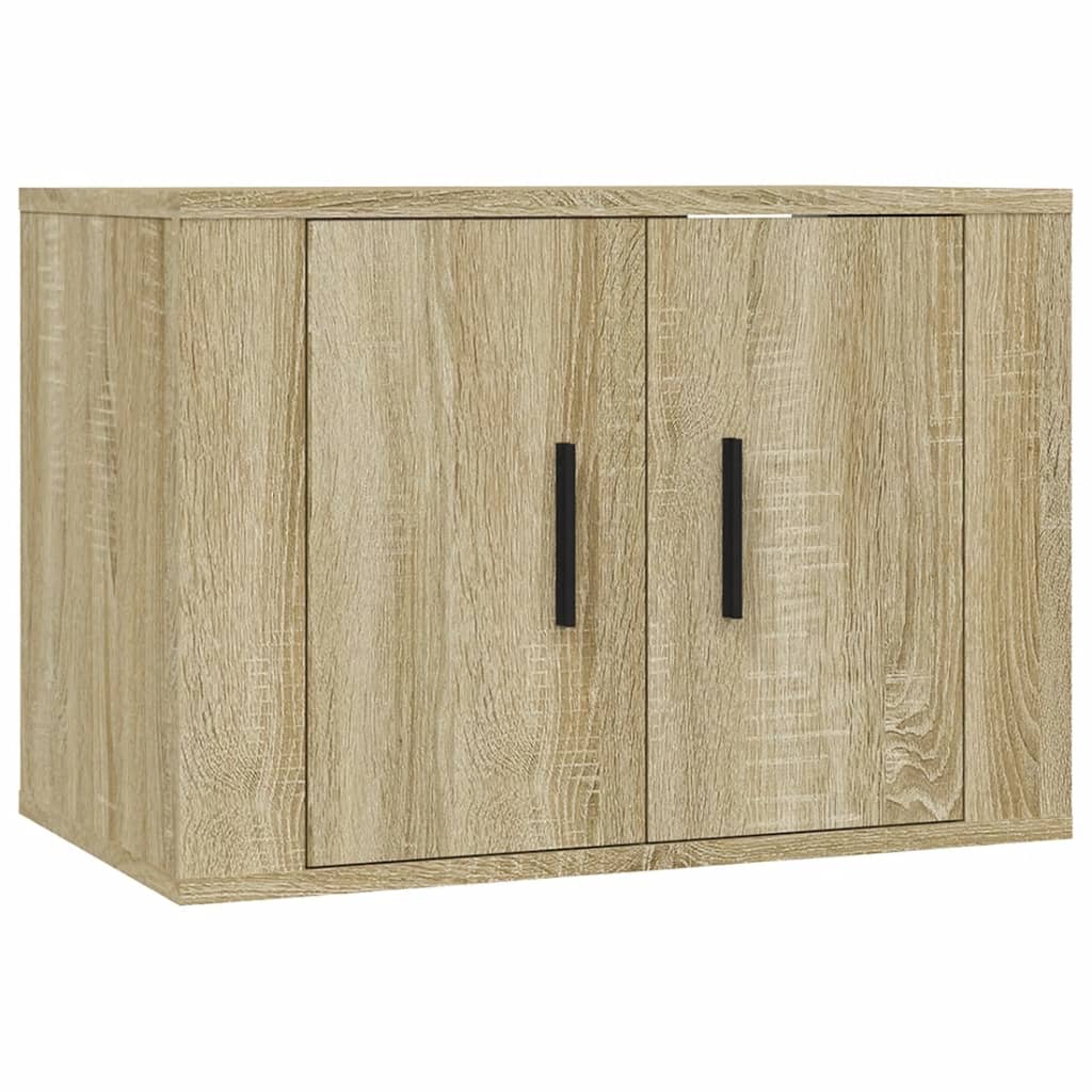 Seinäkiinnitettävät TV-tasot 3 kpl Sonoma-tammi 57x34,5x40 cm - Sisustajankoti.fi