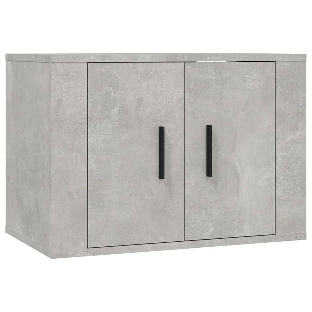 Seinäkiinnitettävät TV-tasot 3 kpl betoninharmaa 57x34,5x40 cm - Sisustajankoti.fi