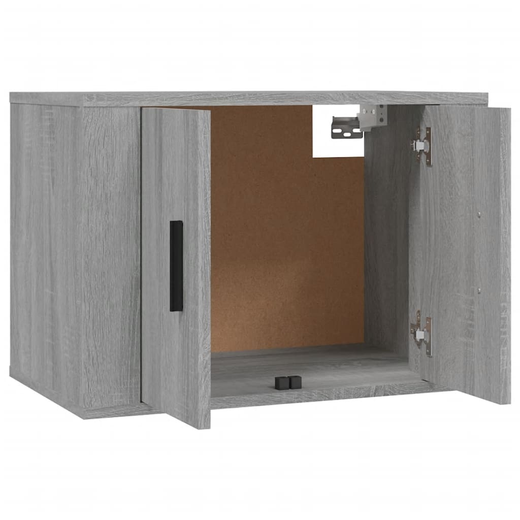 Seinäkiinnitettävät TV-tasot 3 kpl harmaa Sonoma 57x34,5x40 cm - Sisustajankoti.fi