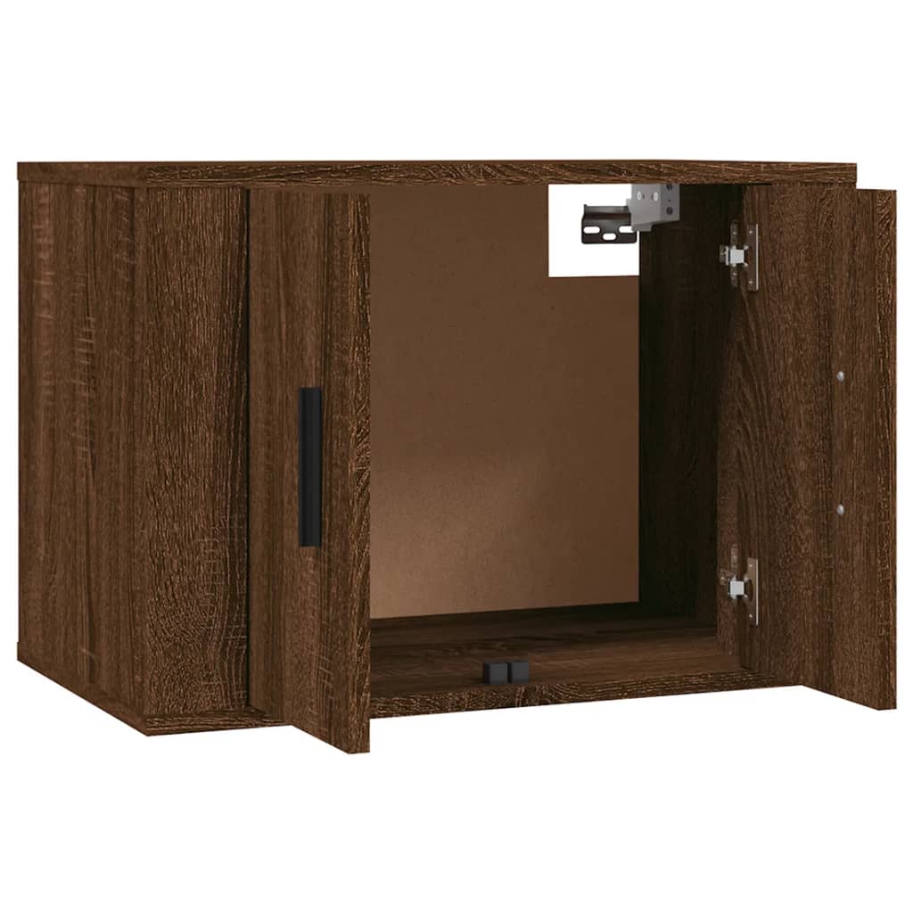 Seinäkiinnitettävät TV-tasot 3 kpl ruskea tammi 57x34,5x40 cm - Sisustajankoti.fi