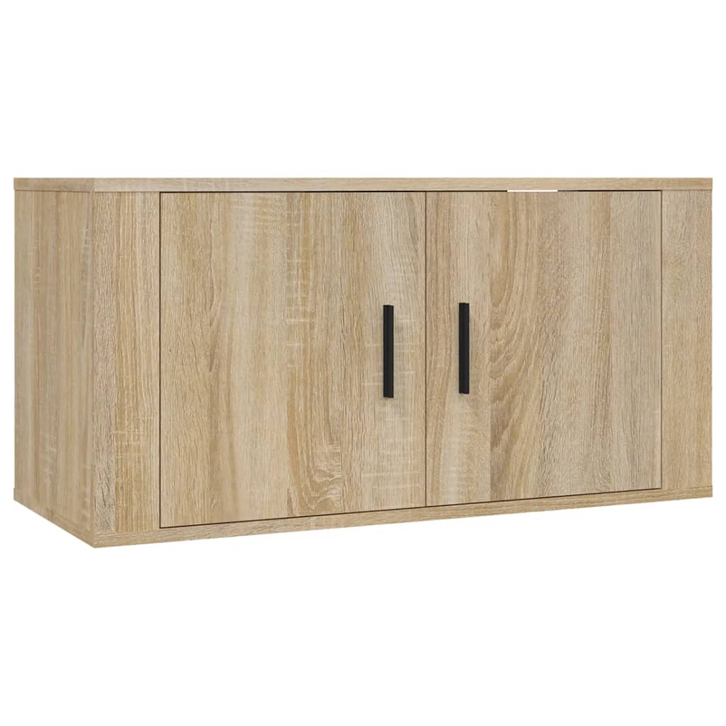 Seinäkiinnitettävät TV-kaapit 2 kpl Sonoma-tammi 80x34,5x40 cm - Sisustajankoti.fi
