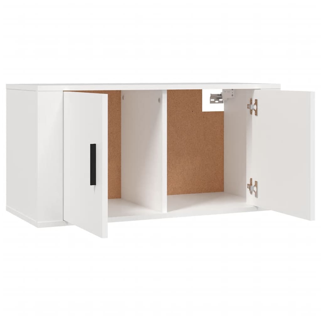 Seinäkiinnitettävät TV-kaapit 3 kpl valkoinen 80x34,5x40 cm - Sisustajankoti.fi