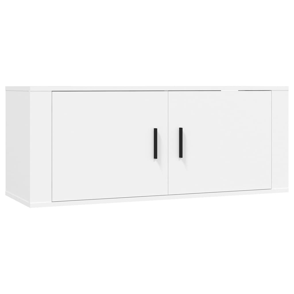 Seinäkiinnitettävät TV-kaapit 3 kpl valkoinen 100x34,5x40 cm - Sisustajankoti.fi