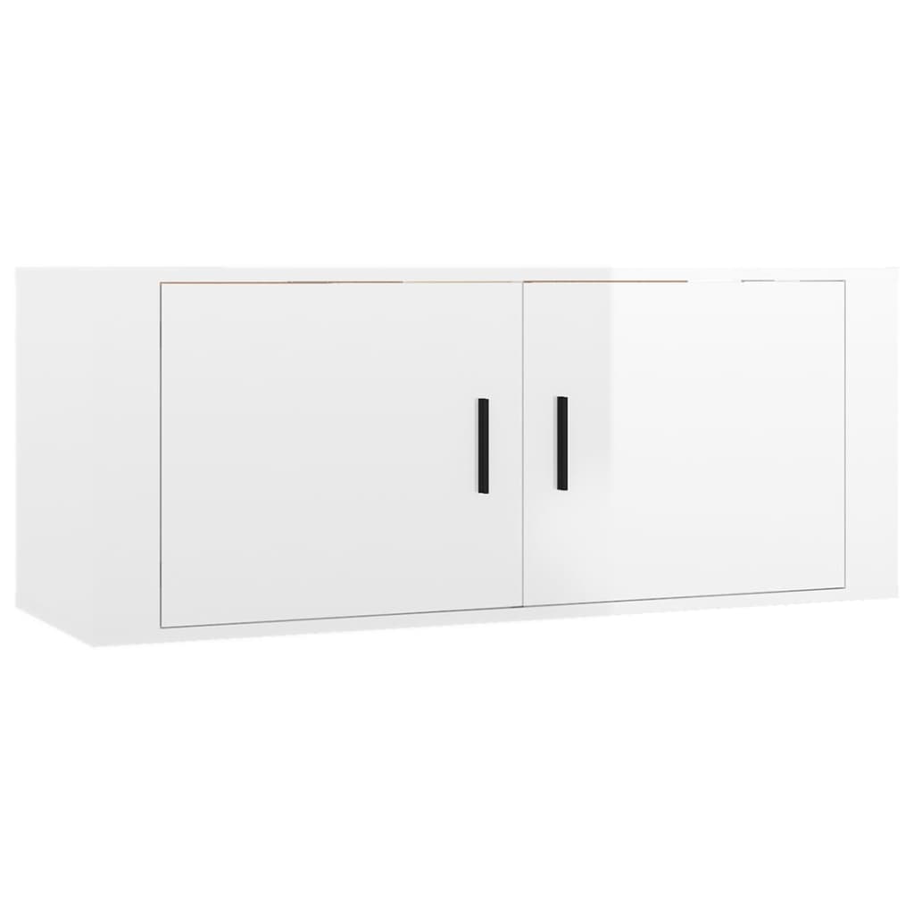 Seinäkiinnitettävät TV-kaapit 3 kpl korkeakiilto 100x34,5x40 cm - Sisustajankoti.fi