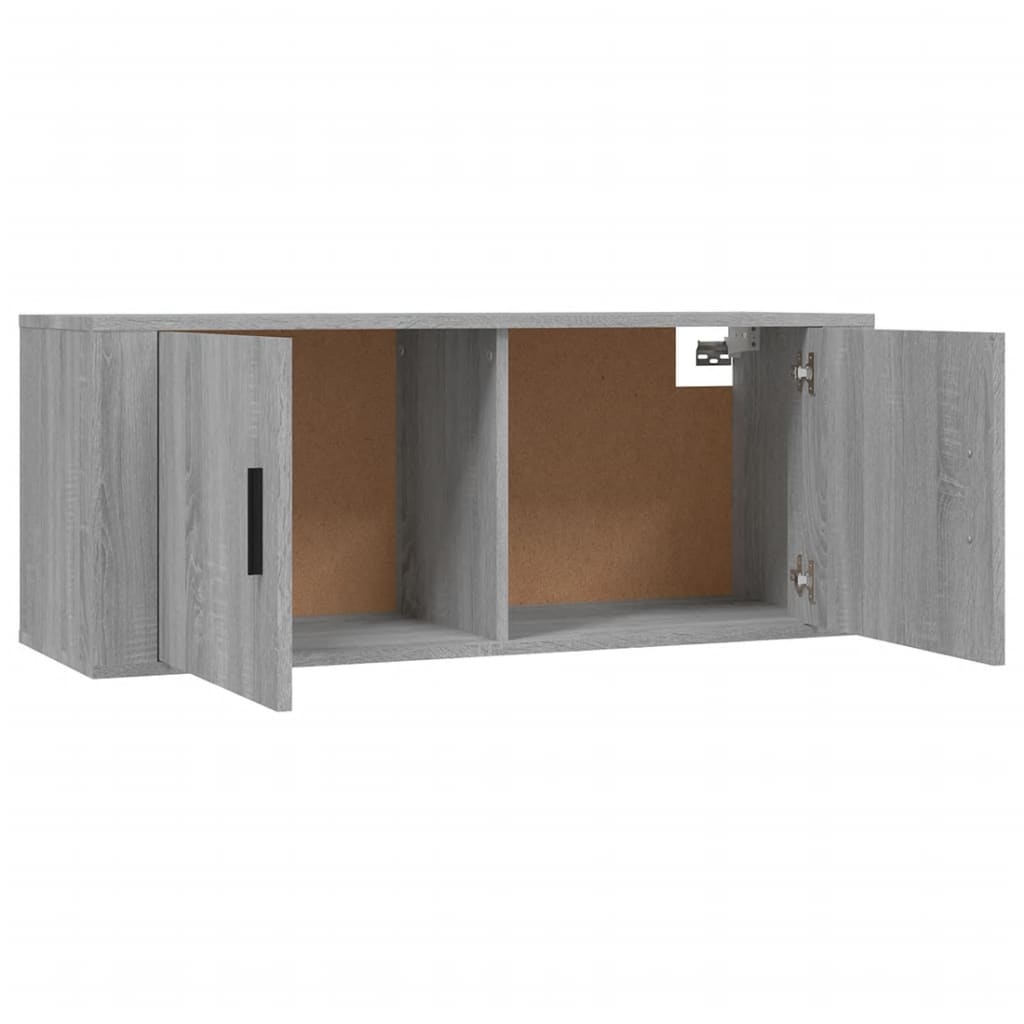 Seinäkiinnitettävät TV-kaapit 3 kpl harm. Sonoma 100x34,5x40 cm - Sisustajankoti.fi